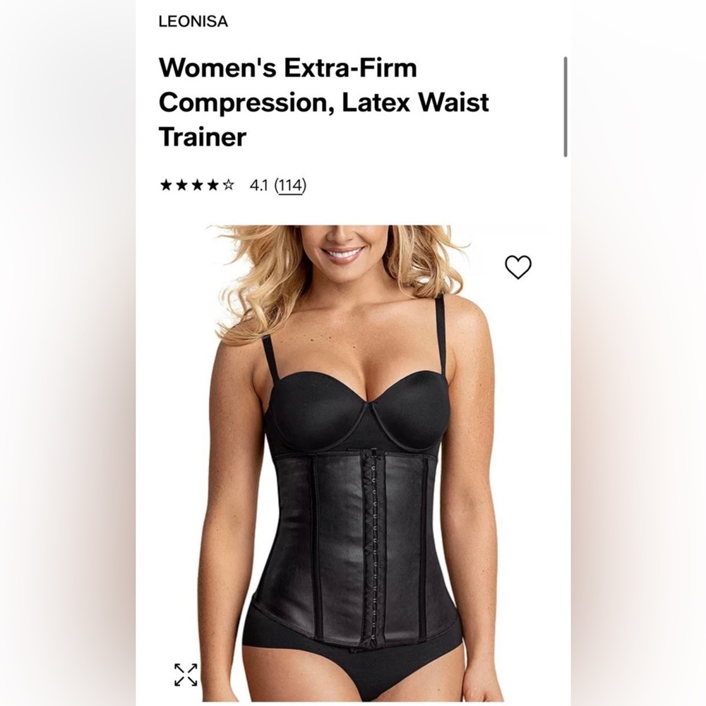 Leonisa Women's Extra-Firm Compression, Latex Waist Trainer size S